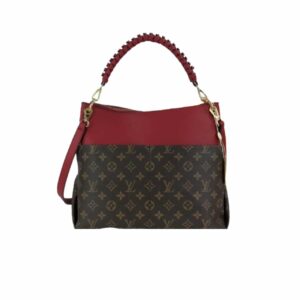 Louis Vuitton Maida Hobo Handbag Red Monogram 33Cm