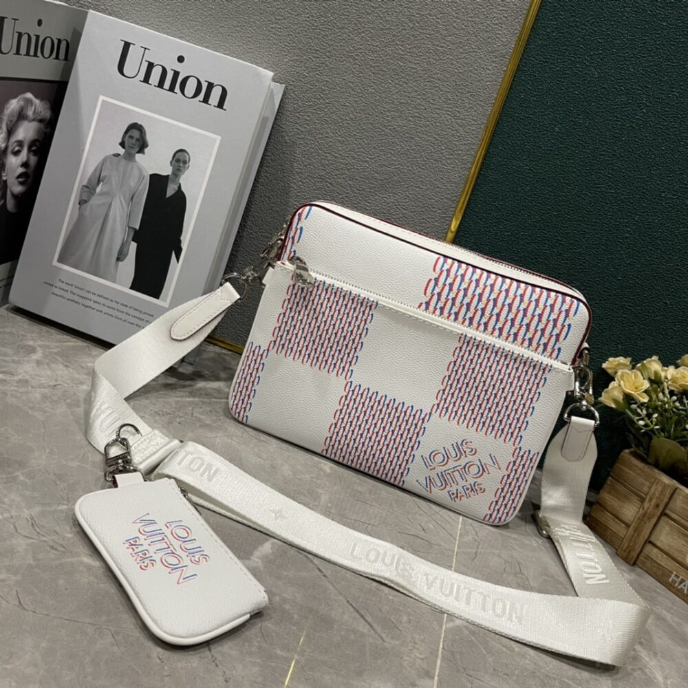 LOUIS VUITTON LV TRIO MESSENGER BAG WHITE 25CM M20665 - Image 2