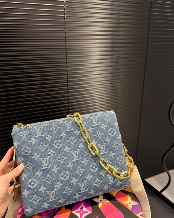 LOUIS VUITTON COUSSIN PM BAG DENIM BLUE 26CM M24564 - Image 3