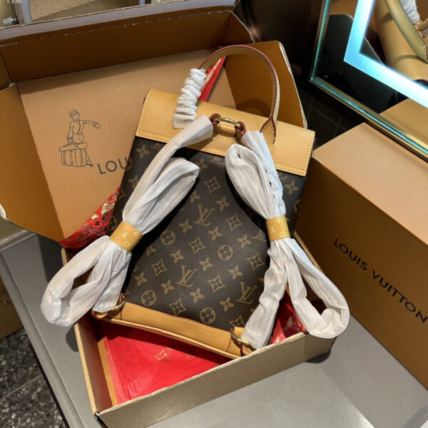 LOUIS VUITTON SOHO BACKPACK MONOGRAM CANVAS BEIGE 30CM - Image 8