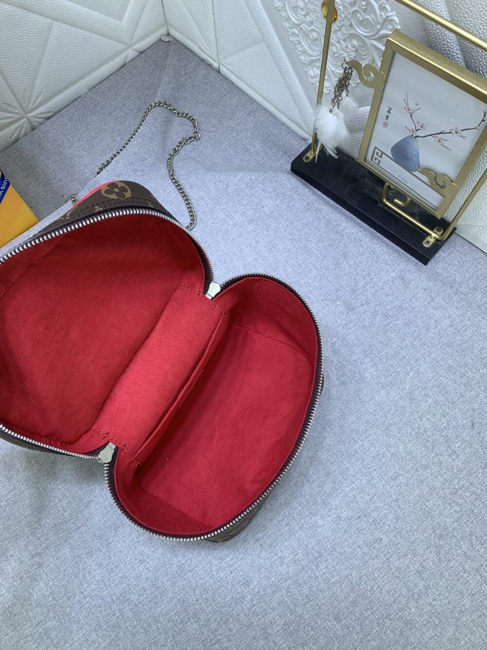 LOUIS VUITTON NICE MINI MONOGRAM CANVAS RED 20CM M46766 - Image 2