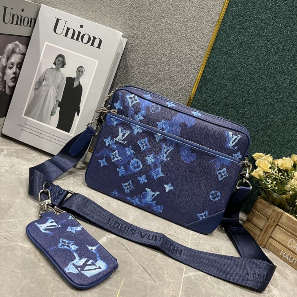 LOUIS VUITTON LV TRIO MESSENGER BAG INK WATERCOLOR 25CM M57840 - Image 2