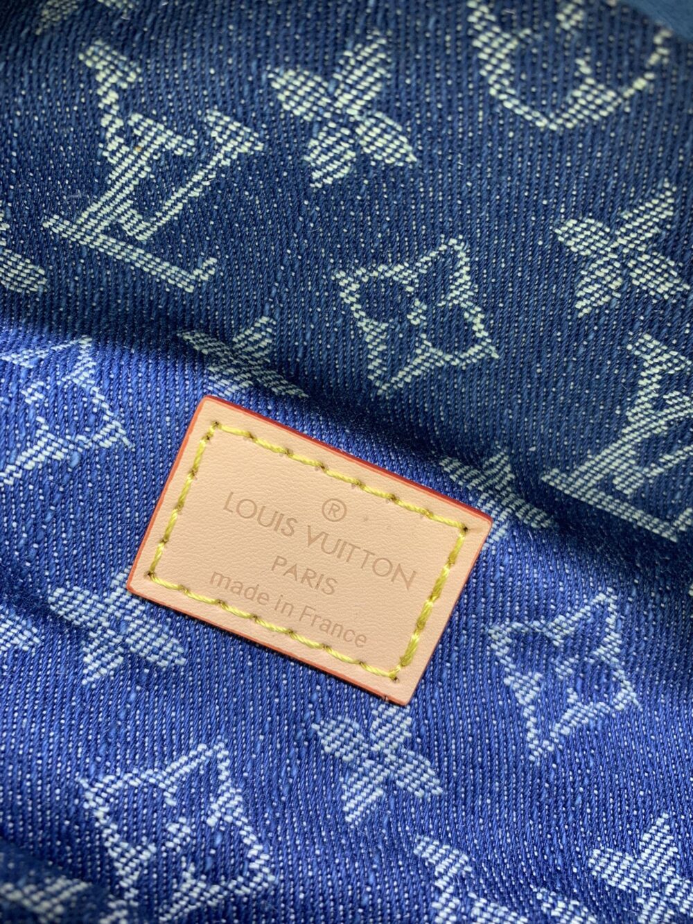 LOUIS VUITTON BUMBAG HIGH RISE DENIM BLUE 38CM M46837 - Image 3