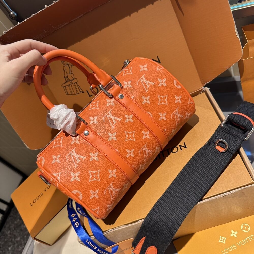 LOUIS VUITTON KEEPALL BANDOULIÈRE 25 TANGERINE 25CM M31044 - Image 2