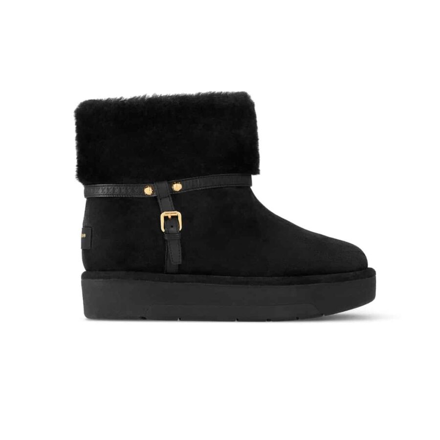 LOUIS VUITTON ASPEN PLATFORM ANKLE BOOT BLACK 1AC78K