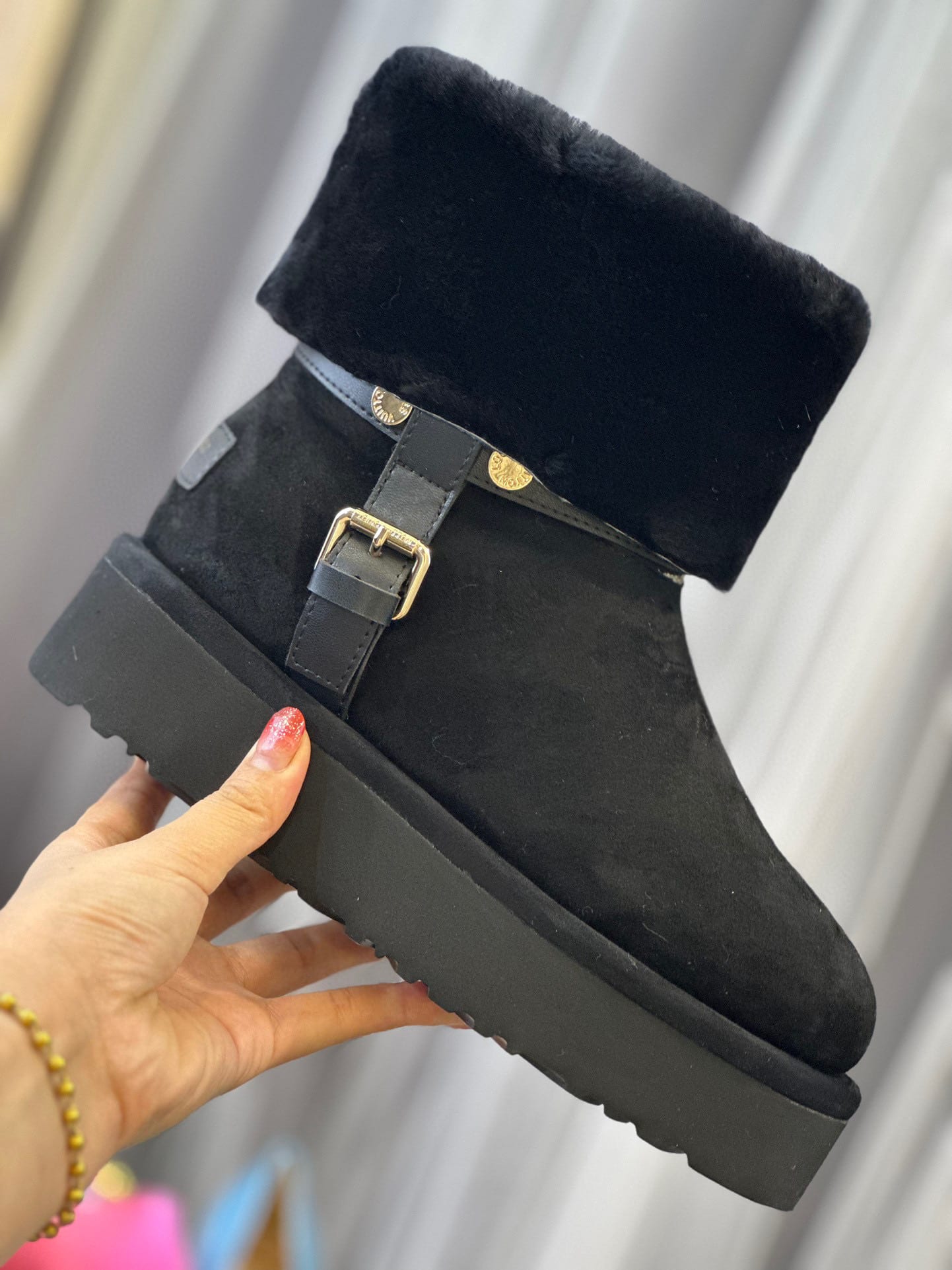 LOUIS VUITTON ASPEN PLATFORM ANKLE BOOT BLACK 1AC78K - Image 6