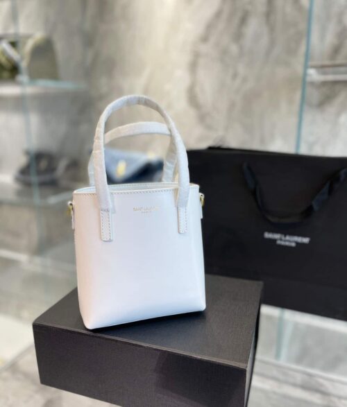Alternative view of Saint Laurent Toy Shopping Saint Laurent In Box Leather White 18Cm 773995Aaddi9207