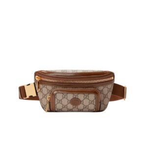 GUCCI BELT BAG GG BROWN 24CM
