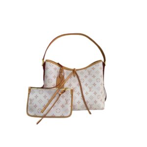 LOUIS VUITTON CARRYALL PM BAG PINK 30CM