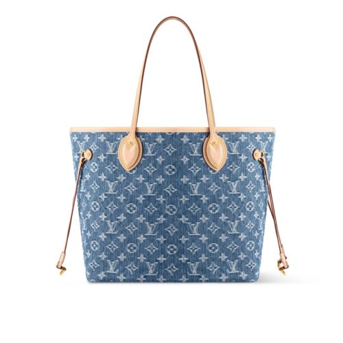 Louis Vuitton Neverfull MM Bag Denim Blue 31Cm M13192