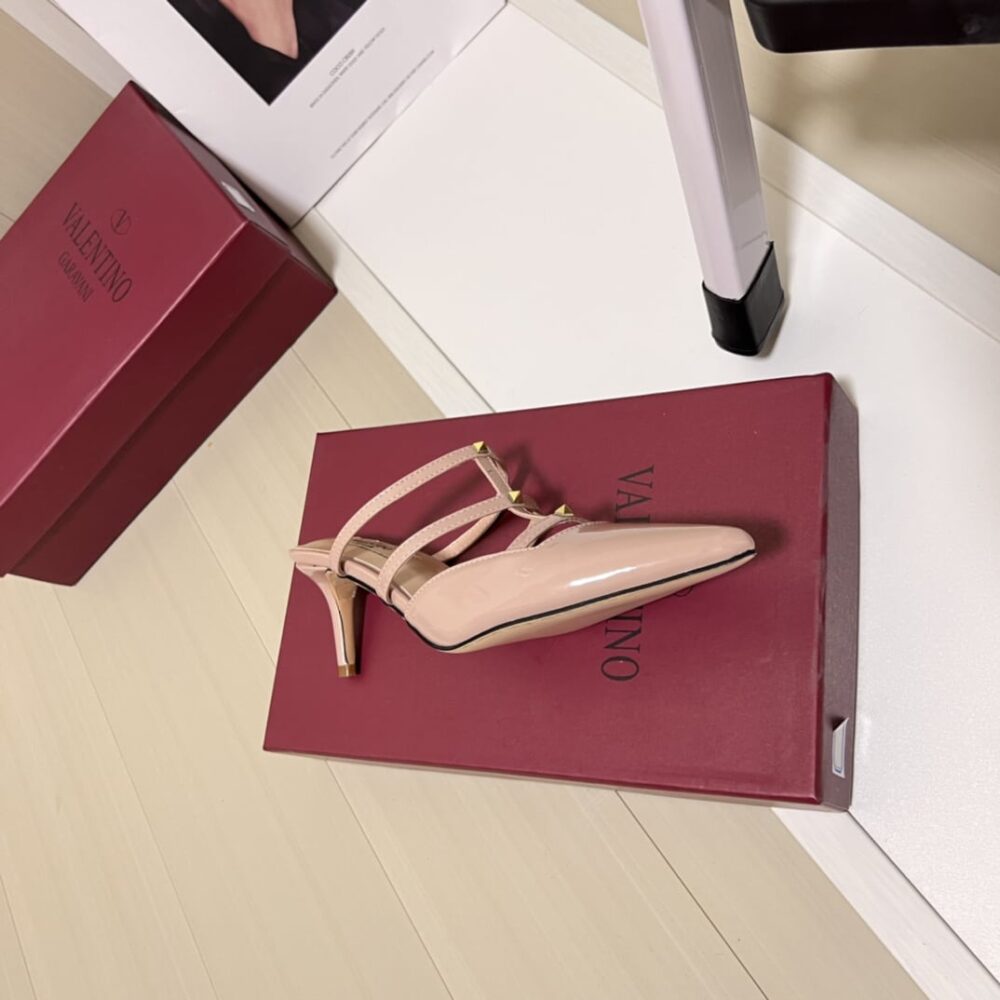 VALENTINO GARAVANI ROCKSTUD WISPY MULE IN BEIGE 4W0S0JB1ACT 098 - Image 7