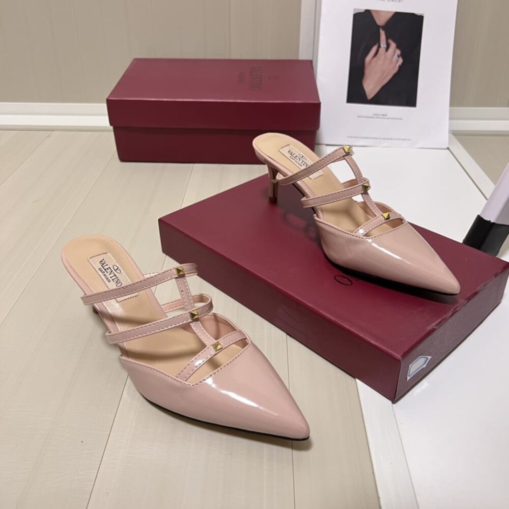 VALENTINO GARAVANI ROCKSTUD WISPY MULE IN BEIGE 4W0S0JB1ACT 098 - Image 6