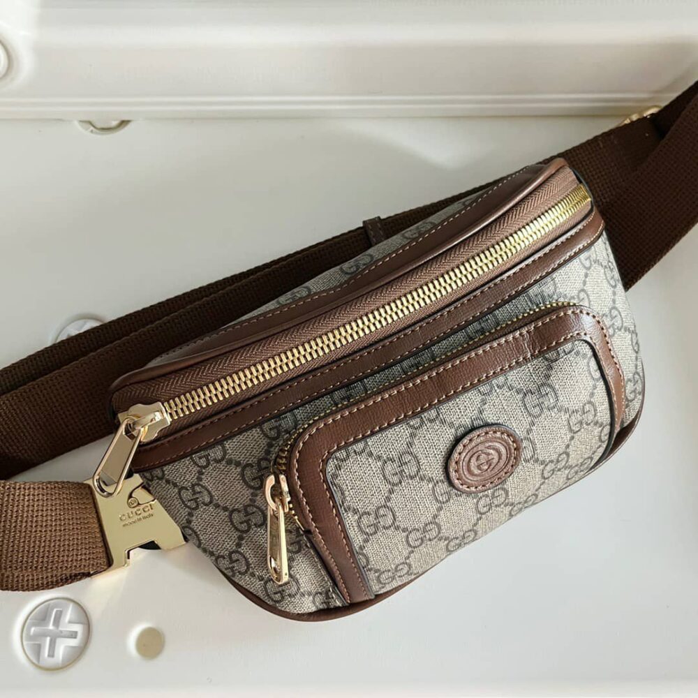 GUCCI BELT BAG GG BROWN 24CM - Image 6