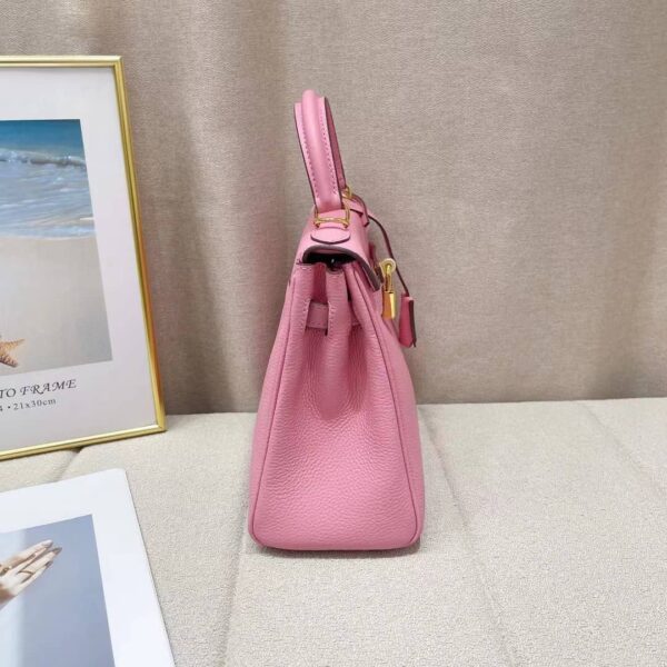 HERMÈS KELLY 28 SELLIER HANDBAG IN ROSE CONFETTI EPSOM LEATHER 28CM - Image 3