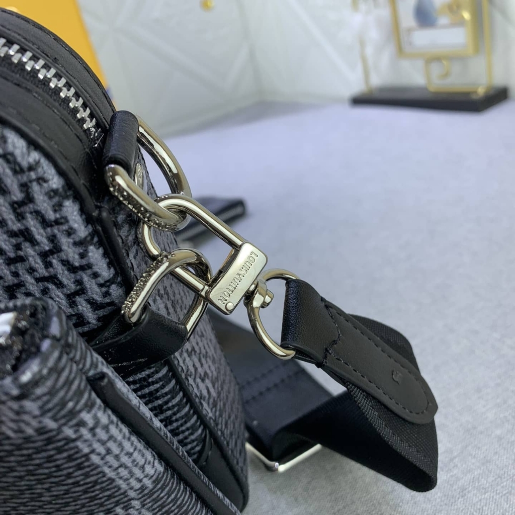 Louis Vuitton Trio Messenger Bag Damier Canvas Black 25Cm N50017 - Image 8