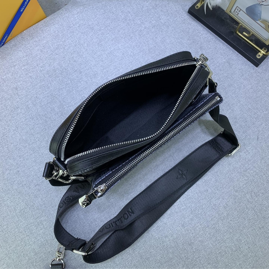 Louis Vuitton Trio Messenger Bag Damier Canvas Black 25Cm N50017 - Image 10
