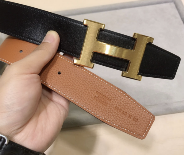 HERMES H BUCKLE BLACK GOLD - Image 4
