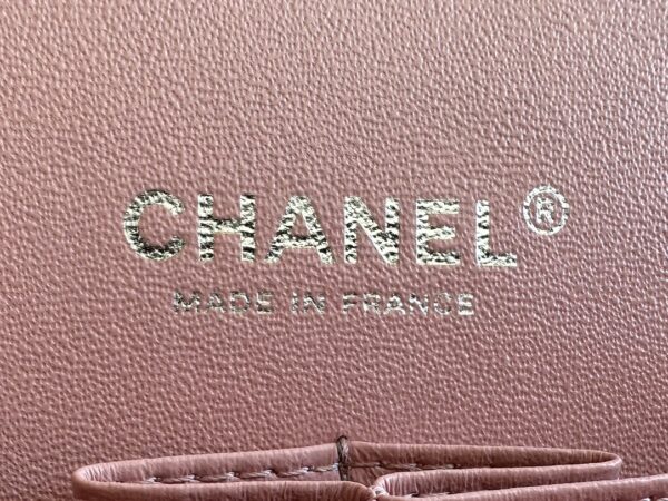 CHANEL CLASSIC DOUBLE FLAP BAG CAVIAR SILVER HARDWARE LIGHT PINK 25CM - Image 3