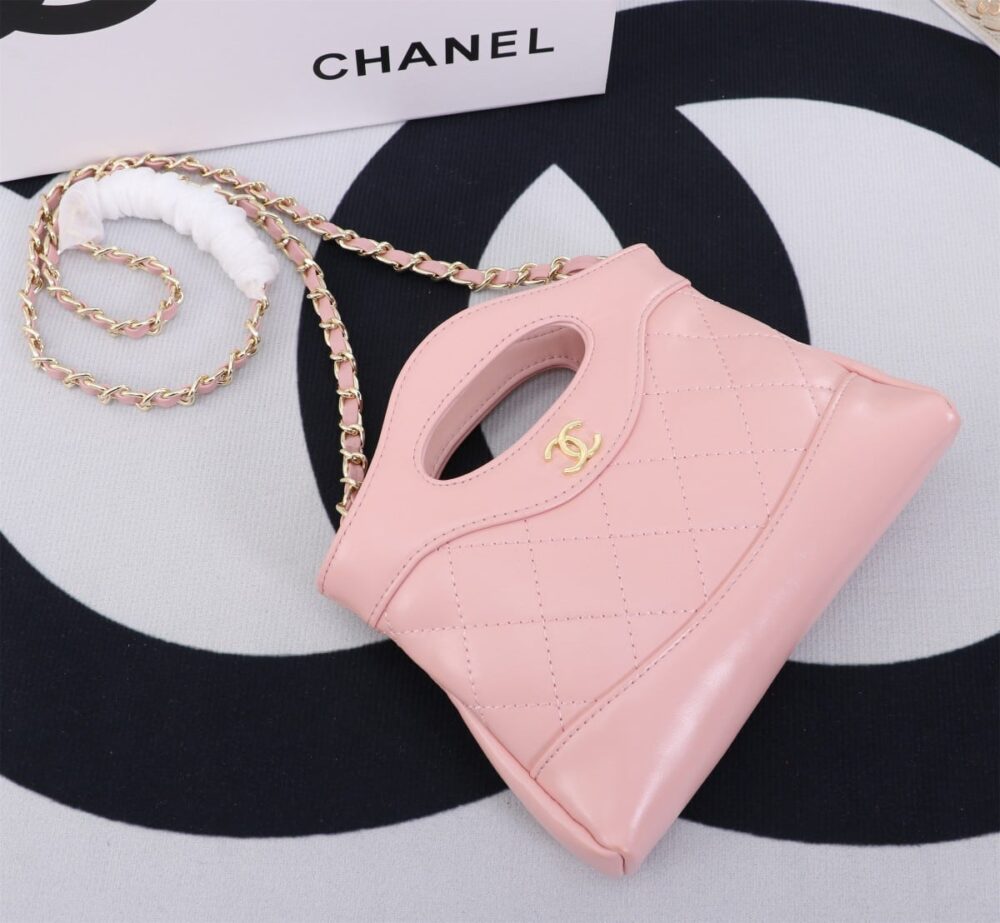 CHANEL SHOPPING BAG SHINY PINK 19CM AS4854 B16220 NW784 - Image 7