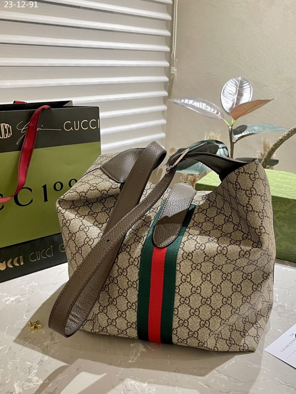 GUCCI JACKIE 1961 MEDIUM SHOULDER BAG BEIGE 35CM 758684 FACIP 8747 - Image 5