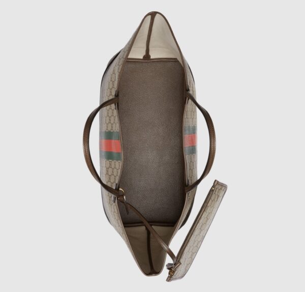 GUCCI BROWN OPHIDIA GG LARGE TOTE BAG 40CM - Image 4
