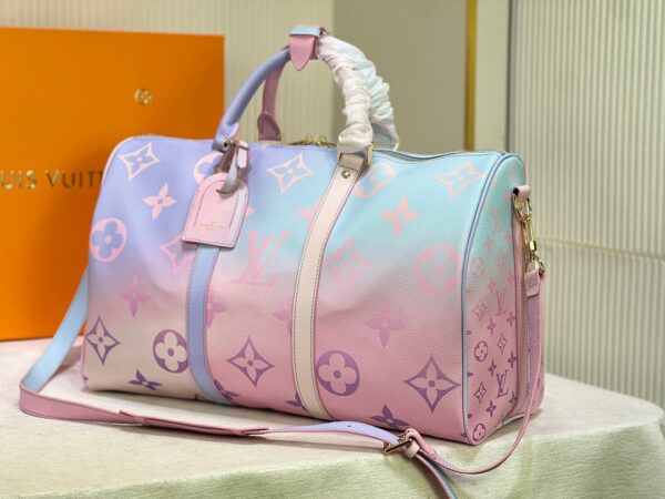 LOUIS VUITTON KEEPALL BANDOULIERE SUNRISE PASTEL 45CM - Image 8