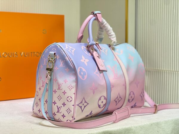LOUIS VUITTON KEEPALL BANDOULIERE SUNRISE PASTEL 45CM - Image 9