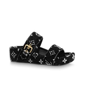 LOUIS VUITTON MULE JUMBO FLATFORM BLACK 1A94UW