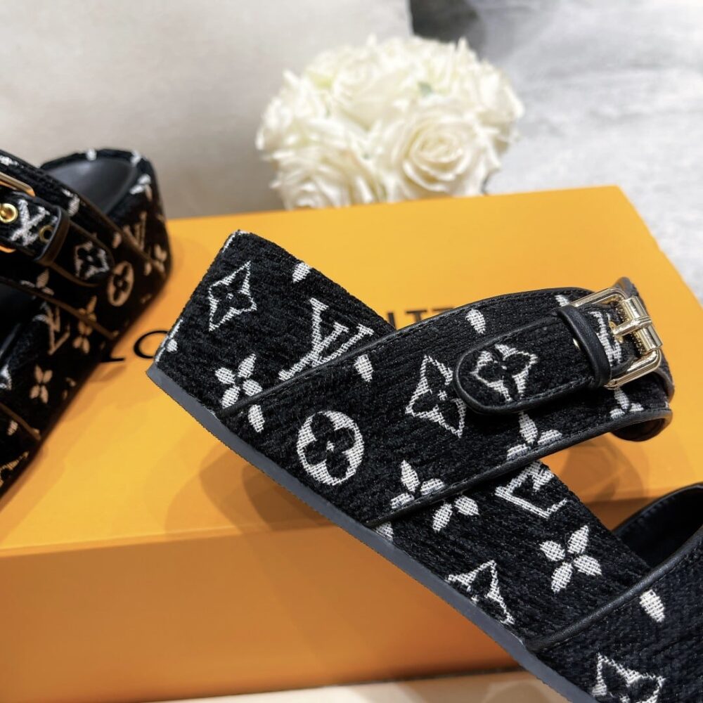 LOUIS VUITTON MULE JUMBO FLATFORM BLACK 1A94UW - Image 9