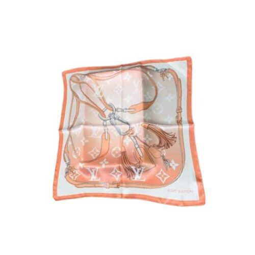 Louis Vuitton Straps Square Scarf Orange