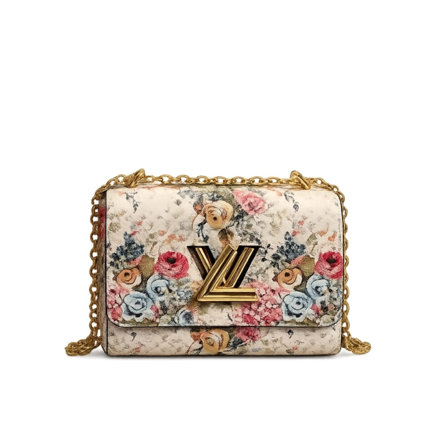 Louis Vuitton Twist MM Epi Floral Beige 23Cm