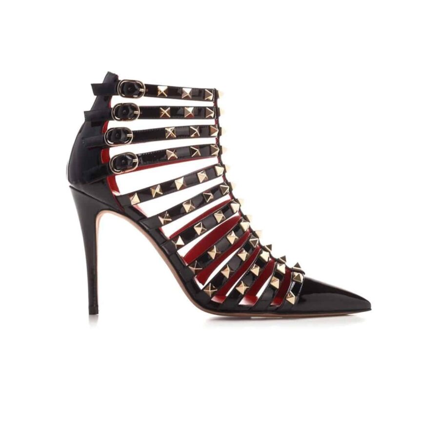 VALENTINO GARAVANI ROCKSTUD ALCOVE PUMPS BLACK