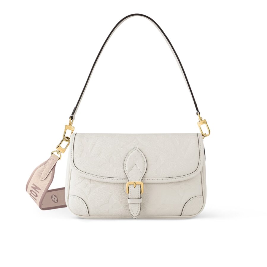 LOUIS VUITTON DIANE MONOGRAM EMPREINTE LEATHER CREME 24CM M46388