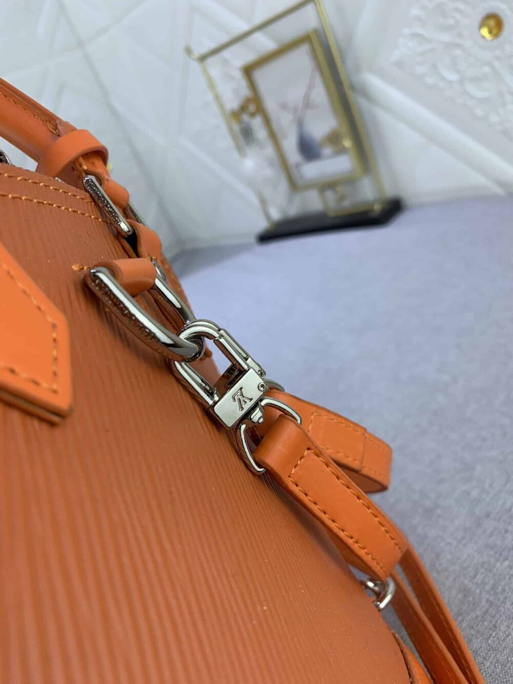 LOUIS VUITTON ALMA BACKPACK EPI LEATHER ORANGE 20CM M25104 - Image 4