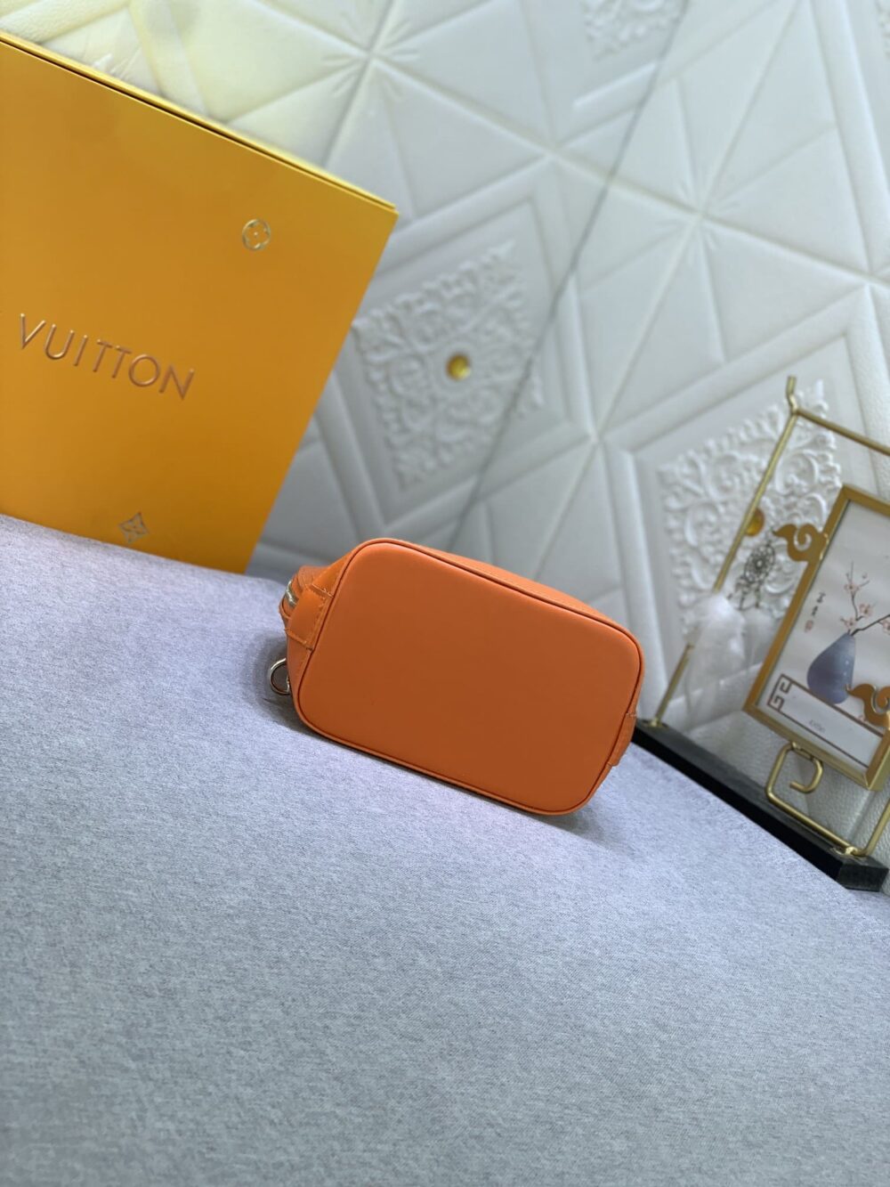 LOUIS VUITTON ALMA BACKPACK EPI LEATHER ORANGE 20CM M25104 - Image 7
