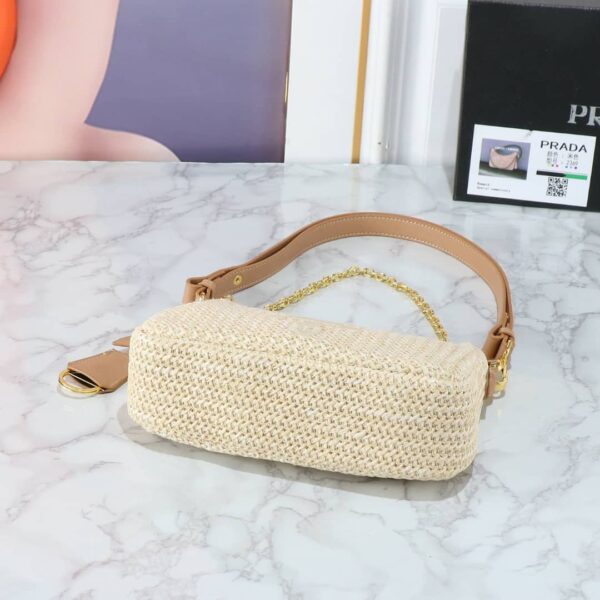 PRADA RE EDITION CROCHET BAG NATURAL 22CM 1BC204 2M2T F0018 V JUO - Image 6