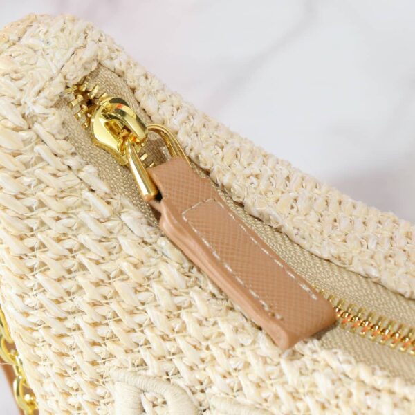 PRADA RE EDITION CROCHET BAG NATURAL 22CM 1BC204 2M2T F0018 V JUO - Image 5