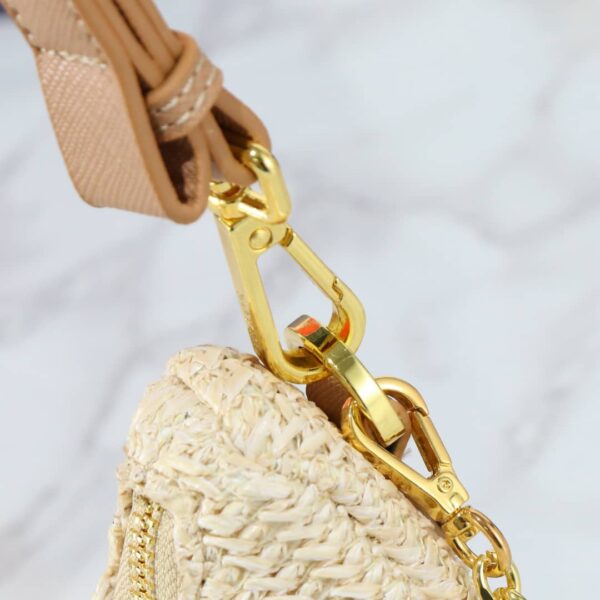 PRADA RE EDITION CROCHET BAG NATURAL 22CM 1BC204 2M2T F0018 V JUO - Image 4
