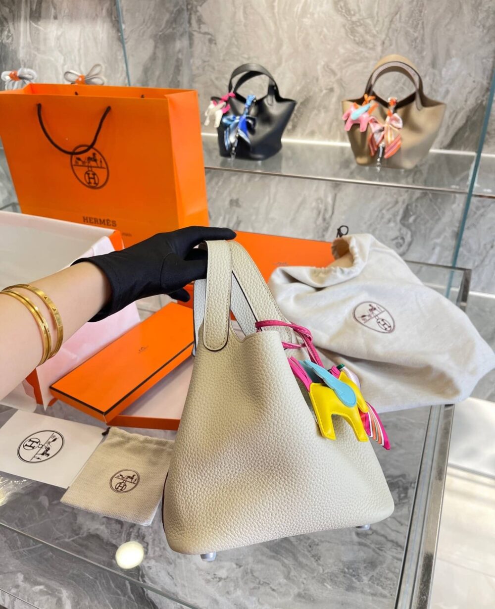 HERMES PICOTIN 18CM WHITE - Image 2