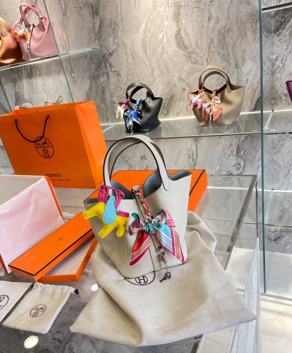 HERMES PICOTIN 18CM WHITE - Image 6