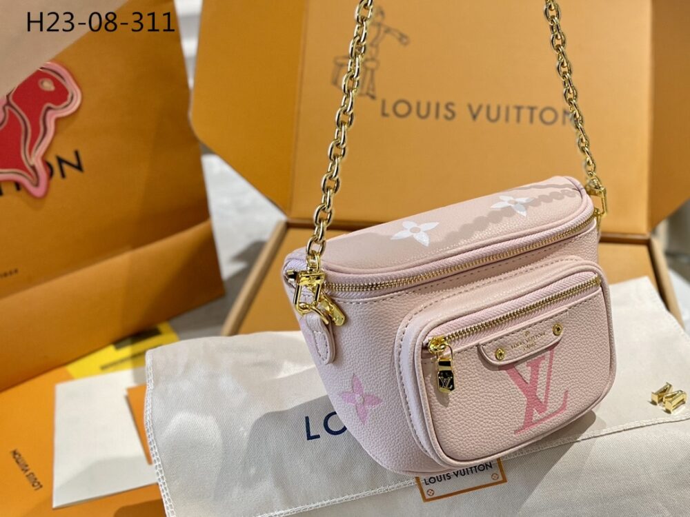 LOUIS VUITTON MINI BUMBAG PINK 18CM M82347 - Image 8
