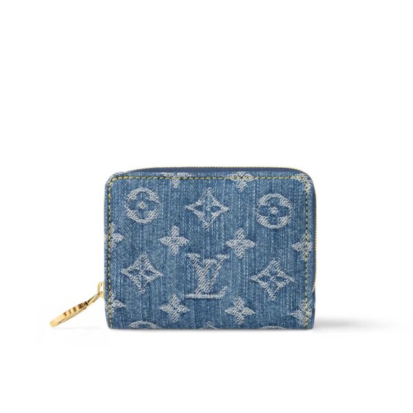 LOUIS VUITTON LOU WALLET MONOGRAM DENIM BLUE 11CM M83160