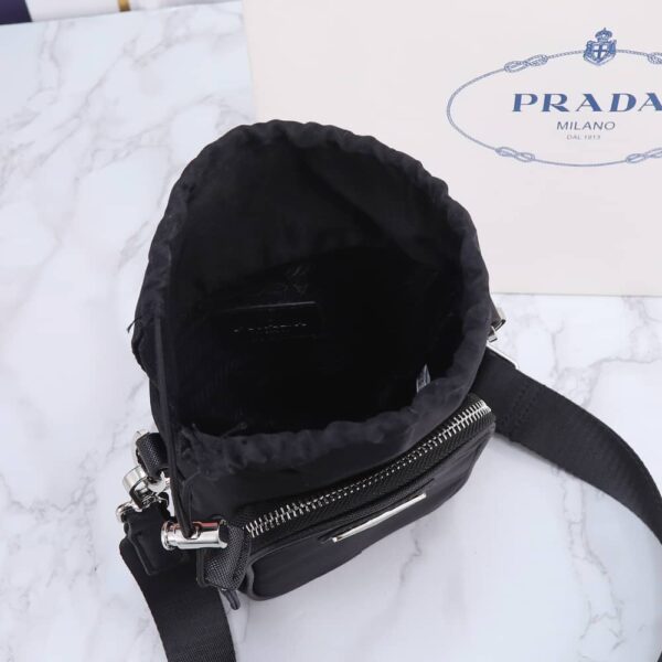 PRADA RE NYLON SMARTPHONE CASE BLACK 18CM 2ZH1552DMIF0002 - Image 7