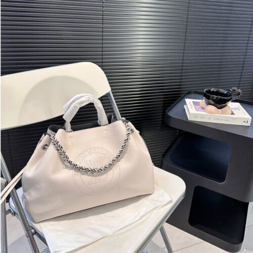Alternative view of Louis Vuitton Bella Tote Bag Mahina Perforated In Beige 32Cm M11733