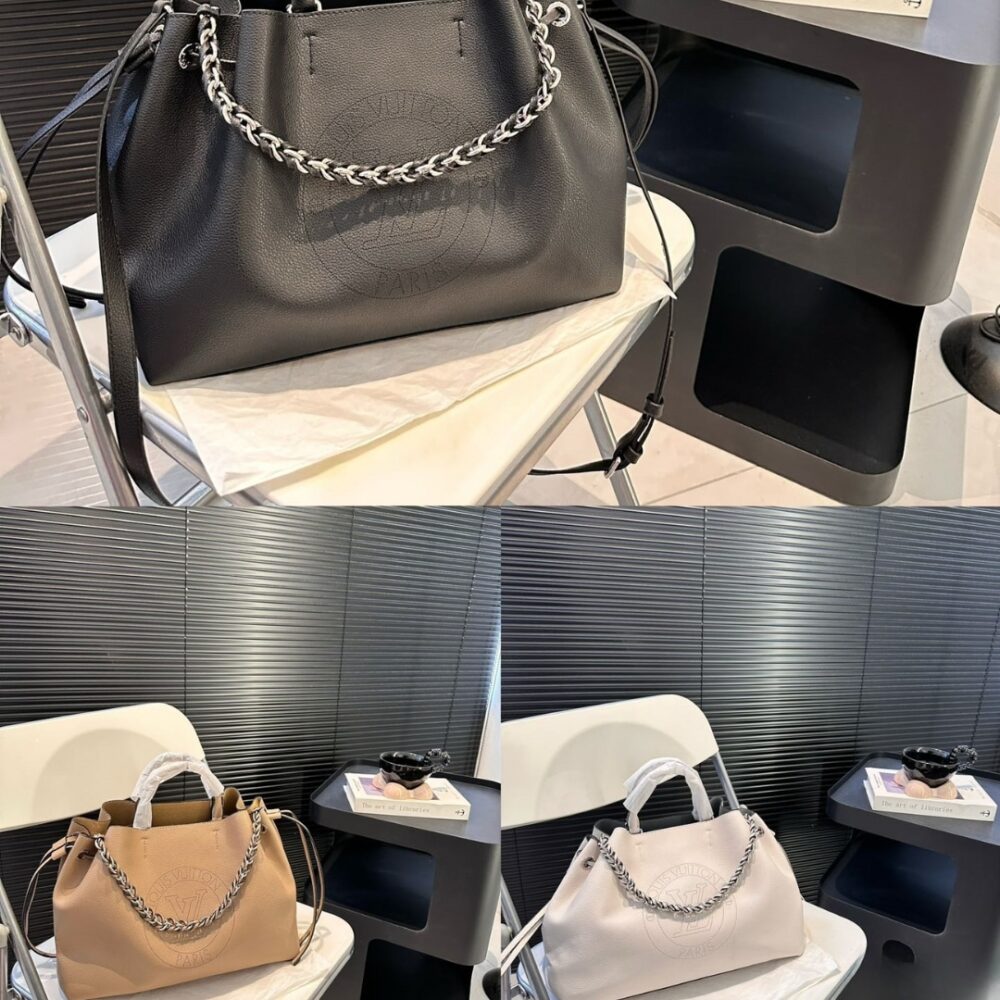 LOUIS VUITTON BELLA TOTE BAG MAHINA PERFORATED LEATHER 32CM M11733 - Image 3