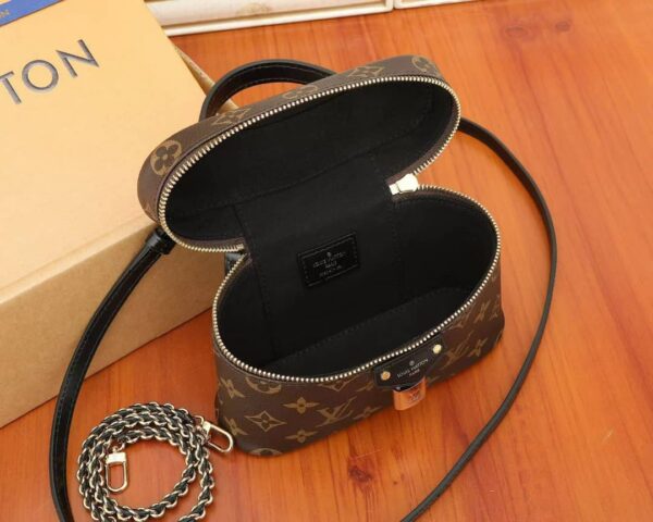 LOUIS VUITTON VANITY CHAIN POUCH MONOGRAM REVERSE BROWN 19CM - Image 2