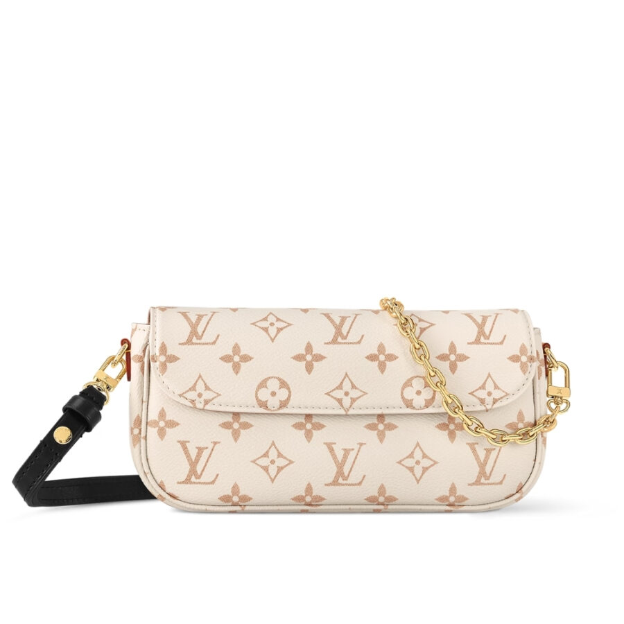 LOUIS VUITTON WALLET ON CHAIN IVY MONOGRAM CANVAS DUNE 23CM M83091