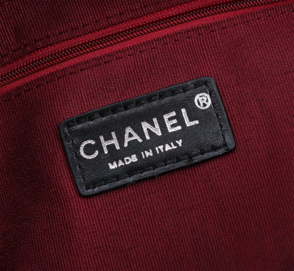 CHANEL CAMBON LINE LARGE TOTE BAG IN BLACK 41CM A25169 - Image 8