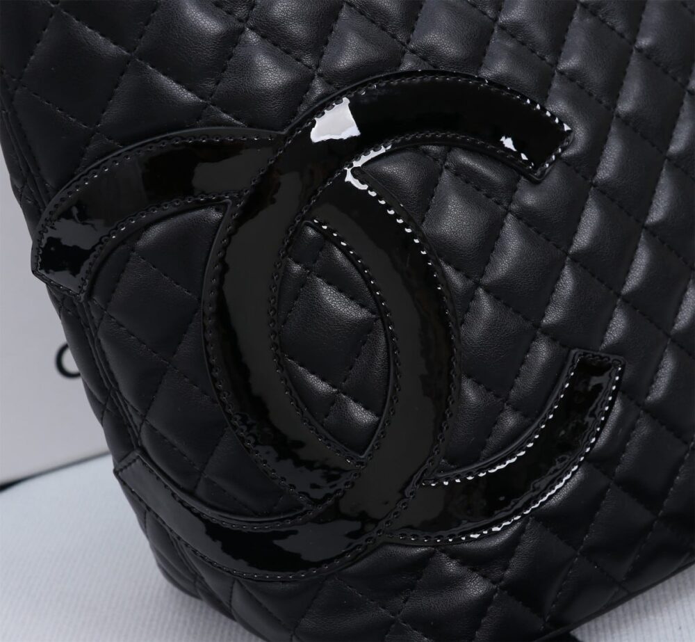 CHANEL CAMBON LINE LARGE TOTE BAG IN BLACK 41CM A25169 - Image 5