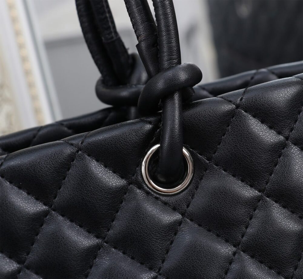CHANEL CAMBON LINE LARGE TOTE BAG IN BLACK 41CM A25169 - Image 6
